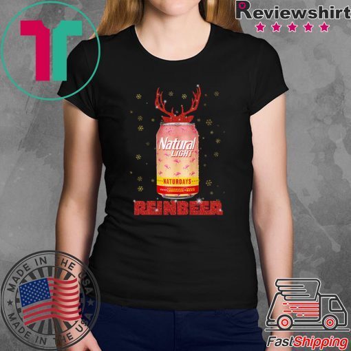 Natural Light ReinBeer Strawberry Lemonade Naturdays Christmas T-Shirt