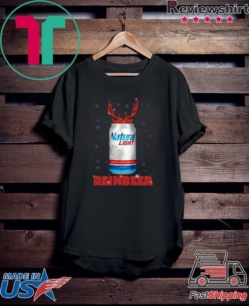 Natural Light Reinbeer Christmas T-Shirt