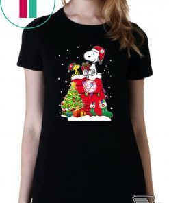 New York Yankees Snoopy And Woodstock Christmas T-Shirt