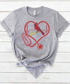 Nurse Saint Louis cardinals heart shirt St Louis Cardinals T Shirt