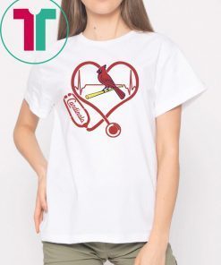 Nurse Saint Louis cardinals heart shirt St Louis Cardinals T Shirt
