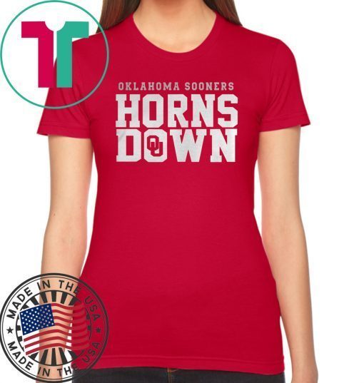 Oklahoma Sooners Horns Down Shirt