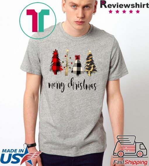 Plaid Christmas Trees T-Shirt