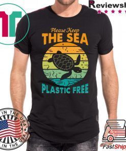 Please keep the sea plastic free t-shirts