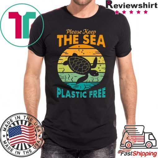 Please keep the sea plastic free t-shirts