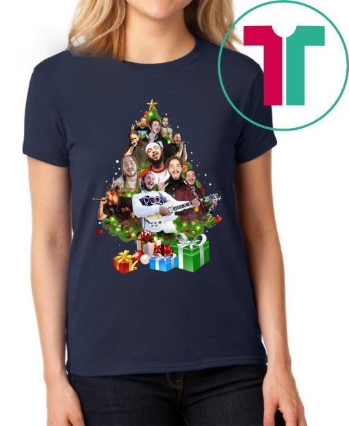 Post Malone Christmas Tree Tee Shirt