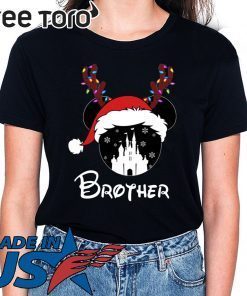 Reindeer Mickey Brother Disney Castle Family Christmas 2020 T-Shirt