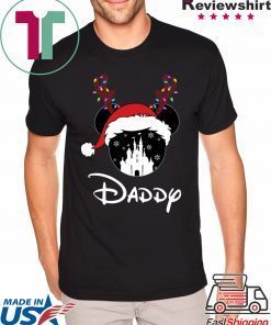 Reindeer Mickey Daddy Disney Castle Family Christmas Shirt