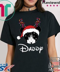 Reindeer Mickey Daddy Disney Castle Family Christmas Shirt