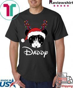 Reindeer Mickey Daddy Disney Castle Family Christmas Shirt