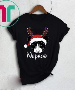 Reindeer Mickey Nephew Disney Castle Family Christmas T-Shirt
