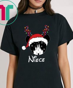 Reindeer Minnie Niece Disney Castle Family Christmas T-Shirt