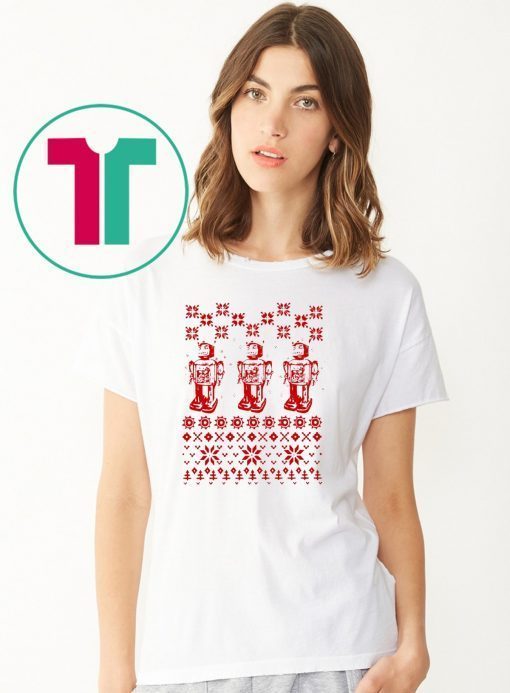 Robot Ugly Christmas T-Shirt