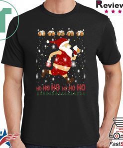 Santa Claus Drinks Beer On Christmas Day Shirt
