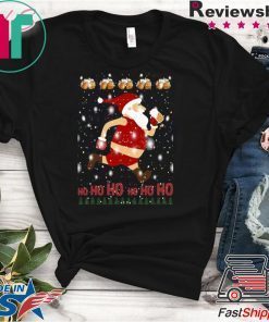 Santa Claus Drinks Beer On Christmas Day Shirt