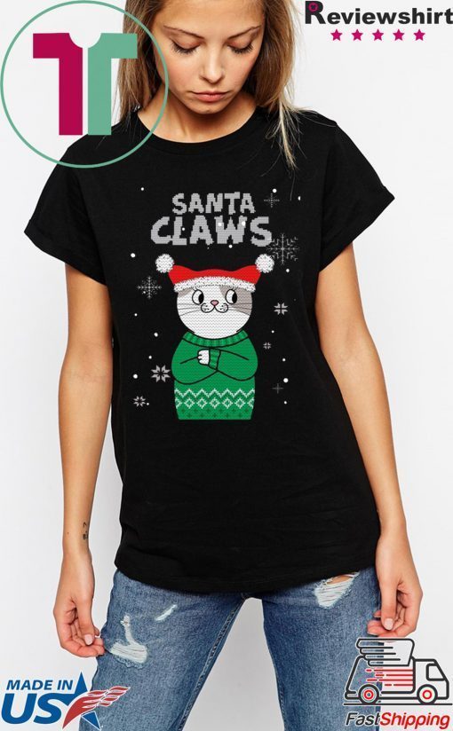 Santa Claws Cat Ugly Christmas 2020 Shirt