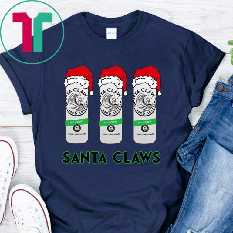 white claw santa claws shirt