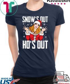 Santa Girl Snow’s Out Ho’s Out Christmas T-Shirt