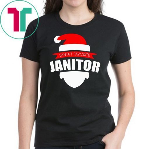 Santa’s Favorite Janitor Funny Christmas Shirt