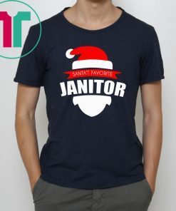 Santa’s Favorite Janitor Funny Christmas Shirts