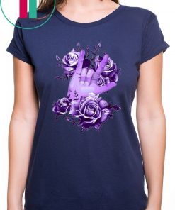 Sign language rose purple Shirt