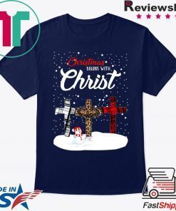 Snowman Christmas begins with Christmas 2020 TShirt