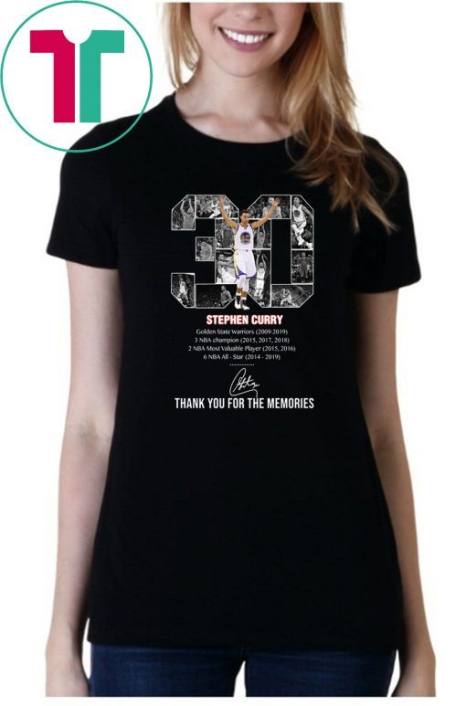 Stephen Curry Thank You For The Memories Shirt