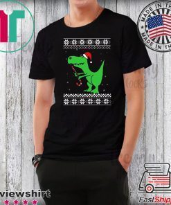 T-rex Santa Christmas T-Shirt