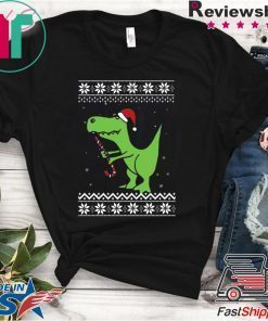 T-rex Santa Christmas T-Shirt