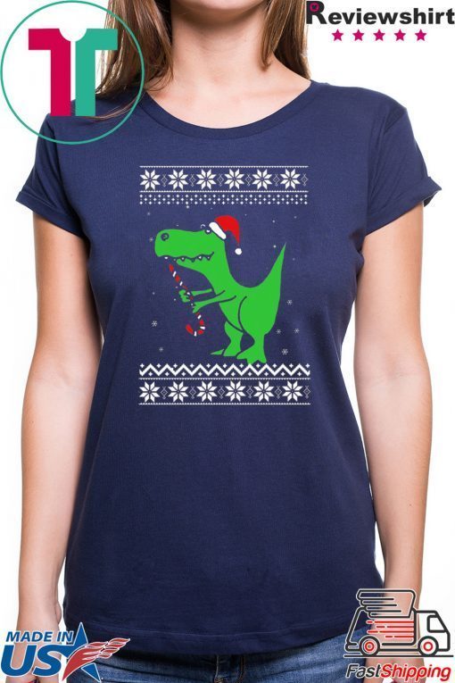 T-rex Santa Christmas T-Shirt