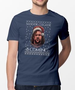 THE HOUND Game of Thrones Sandor Clegane Is Coming Ugly Christmas T-Shirt
