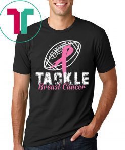 Tackle Breast Cancer Awareness Football Survivor Tee Shirt