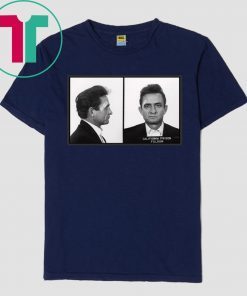 The Man In Black Mugshot Johnny Cash T-Shirt