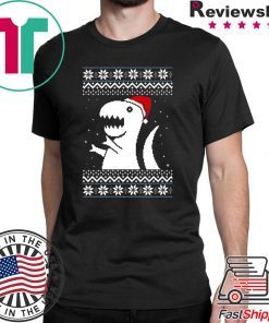 Trex Santa Dino Christmas T-Shirt
