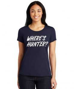 Trump Where Hunter T-Shirt Font and Back