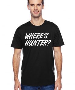 Trump Where Hunter T-Shirt Font and Back