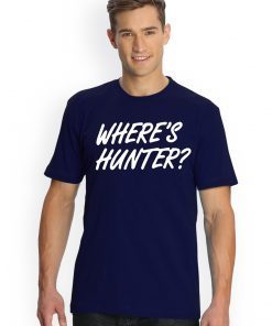 Trump Where Hunter T-Shirt Font and Back