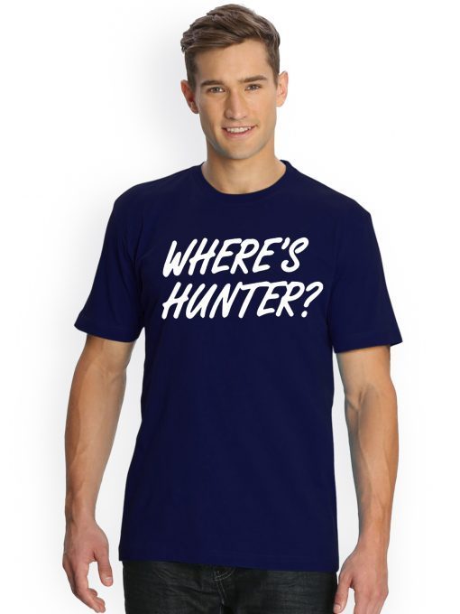 Trump Where Hunter T-Shirt Font and Back