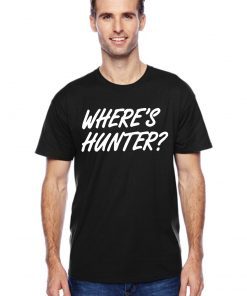 Trump Where Hunter T-Shirt Font and Back