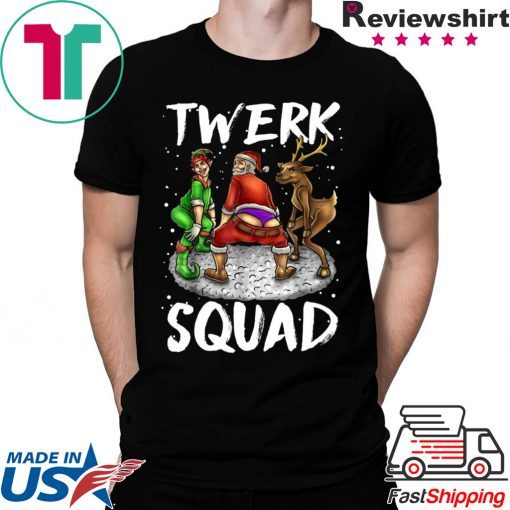 Twerk Squad Santa And Elf Twerking Christmas Tee Shirt