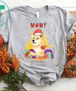 Very Sparkle Much Presents Doge Christmas Tee Shirt