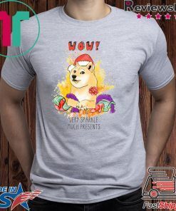 Very Sparkle Much Presents Doge Christmas Funny T-Shirt