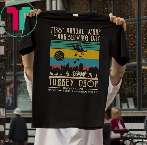 Wkrp Turkey Drop Thanksgiving Vintage Tee Shirt