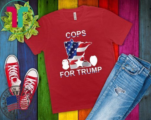 buy a red minnesota t shirt cops for trump t-shirt