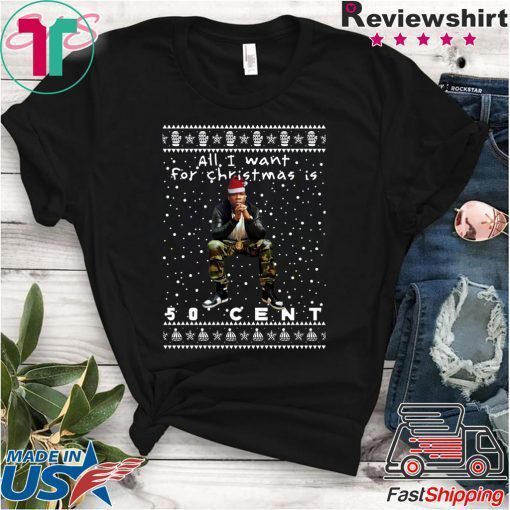 50 Cent Rapper Ugly Christmas T-Shirt
