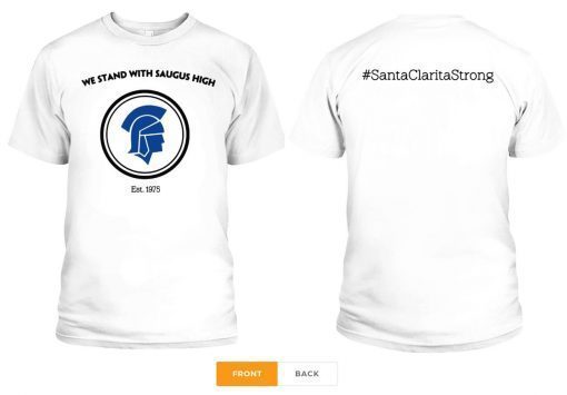 We Stand With Saugus High Santa Clarita Strong Tee Shirts