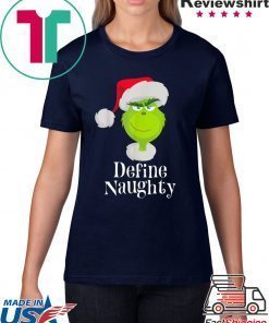 Dr.Seuss The Grinch Naughty Grinch Christmas Tee Shirt