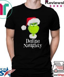 Dr.Seuss The Grinch Naughty Grinch Christmas Tee Shirt