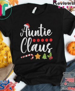 AUNTIE CLAUS SANTA HAT CHRISTMAS SHIRT