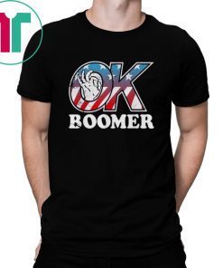 American flag ok boomer t-shirt
